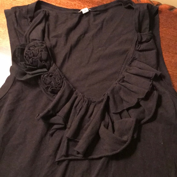 J.Crew Ruffle Tank With Flower - Picture 2 of 2